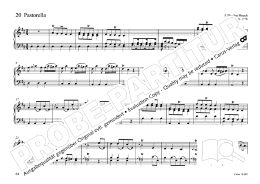 Pastoral music for organ, vol. 2: Germany, Bohemia, Austria, South Tyrol Organ Solo scores gallery preview page 65