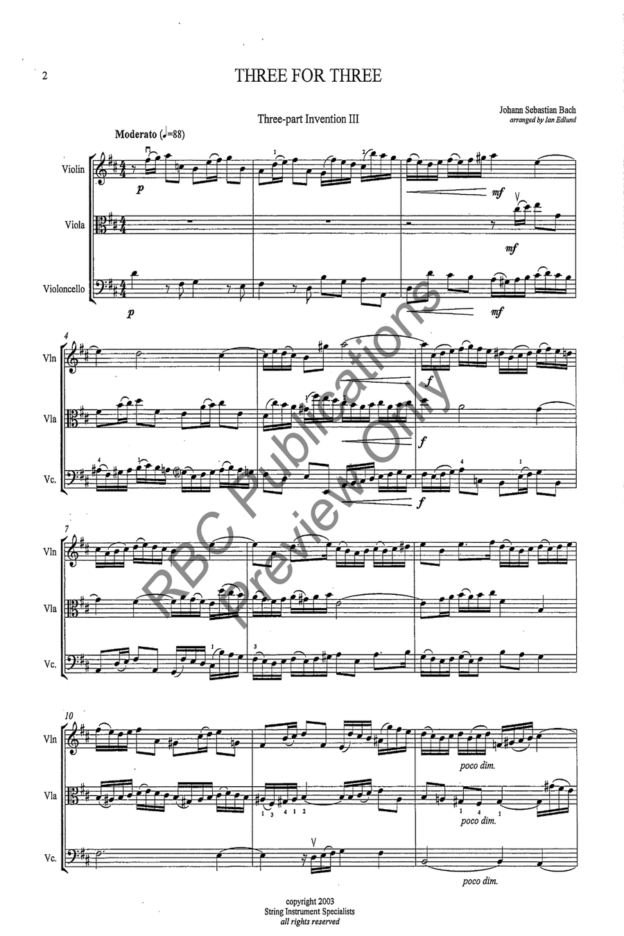 Three For Three String Trio scores gallery preview page 3