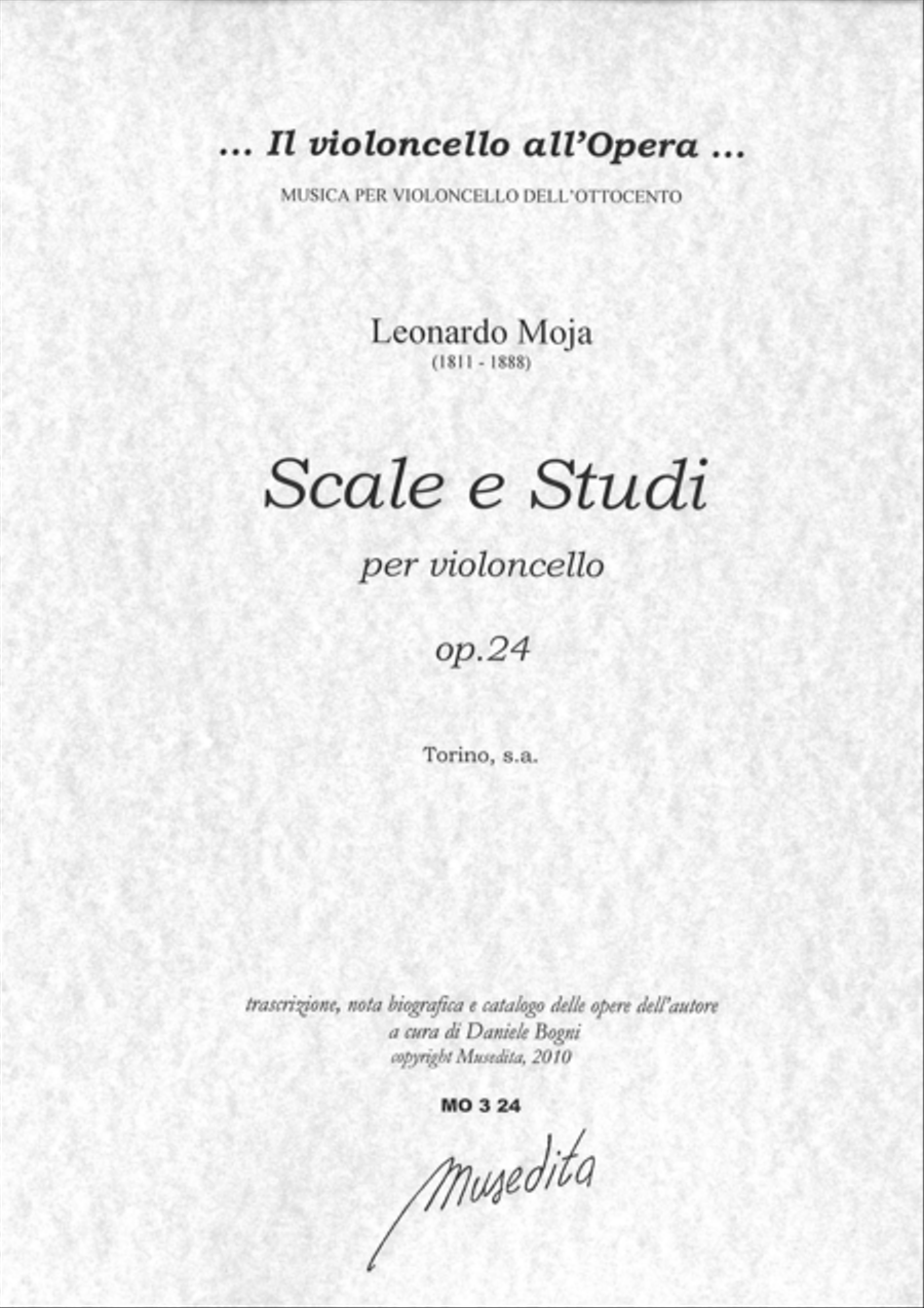 Scale e studi op.24 (Torino, s.a.) Cello Solo scores gallery preview page 1