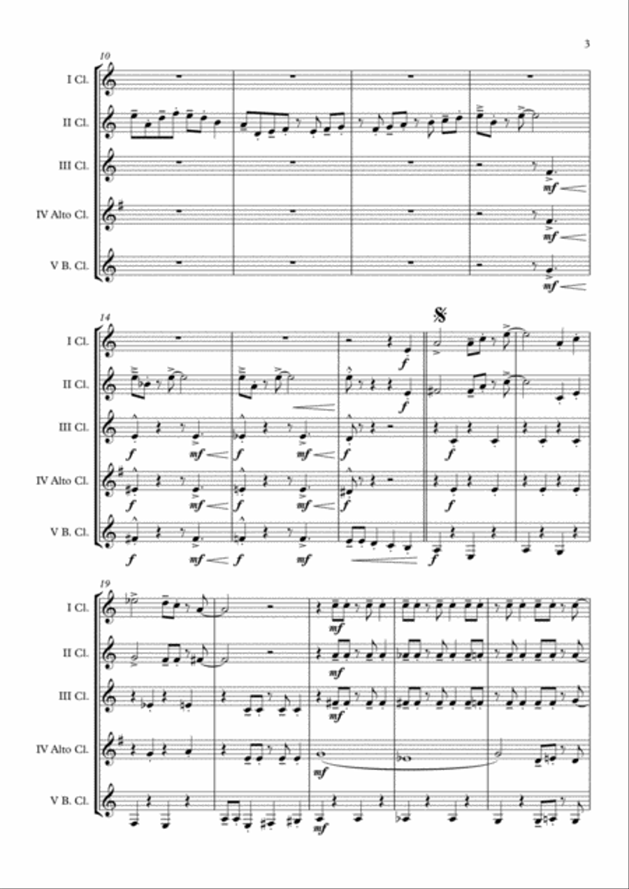 It Don't Mean A Thing (If It Ain't Got That Swing) Clarinet Choir scores gallery preview page 4