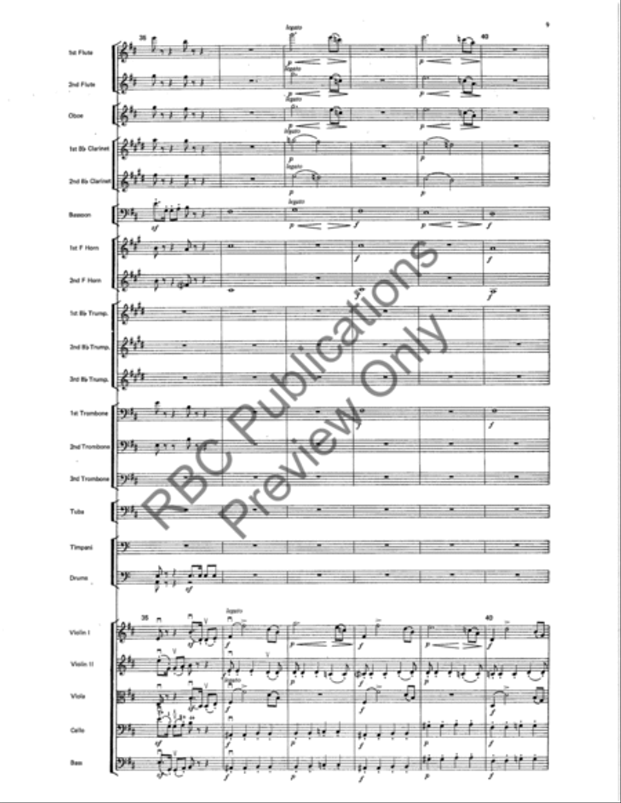 Symphony #4 Finale Full Orchestra scores gallery preview page 12