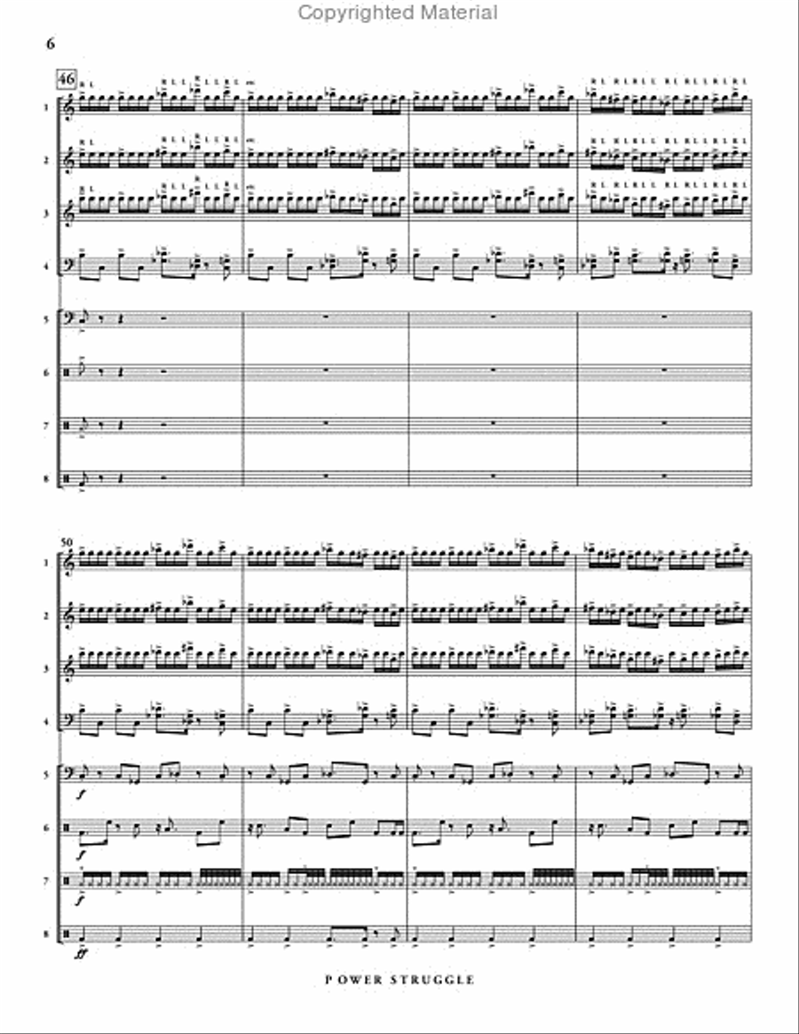 Power Struggle Power Struggle Percussion Ensemble scores gallery preview page 7