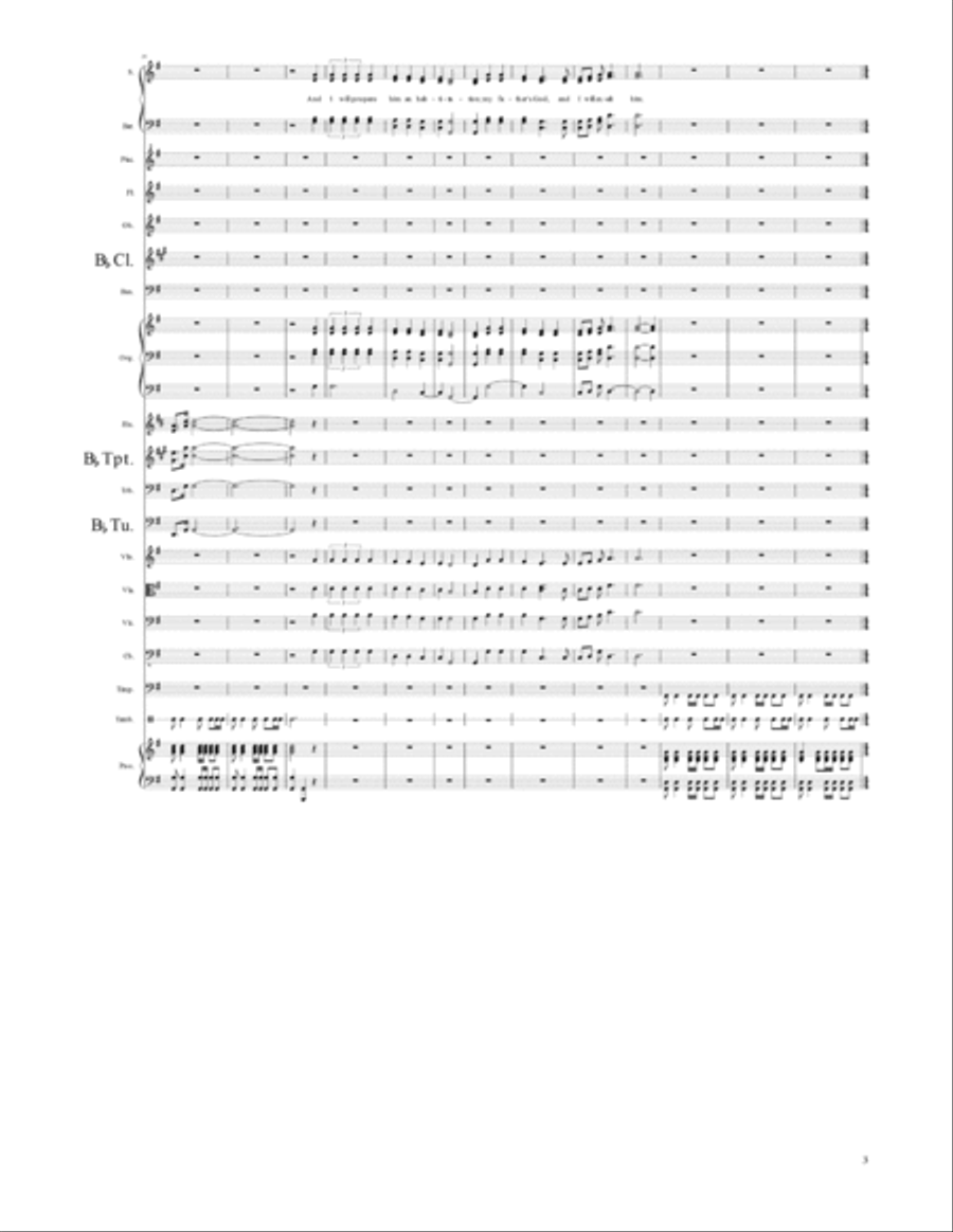 The Song of Moses and of Miriam at the Red Sea-Conductor's Score 4-Part scores gallery preview page 4