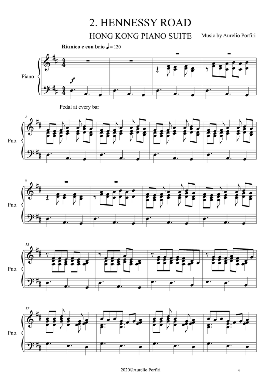 HONG KONG PIANO SUITE Piano Solo scores gallery preview page 4