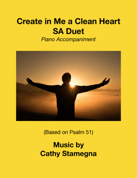 Create in Me a Clean Heart (SA Duet)  image number null