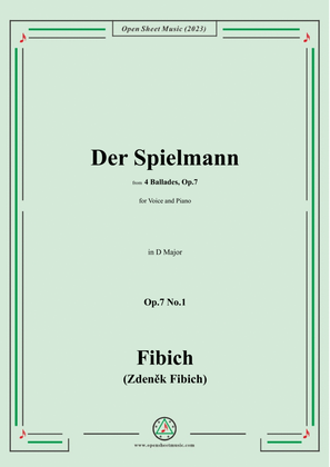 Fibich-Der Spielmann,in D Major