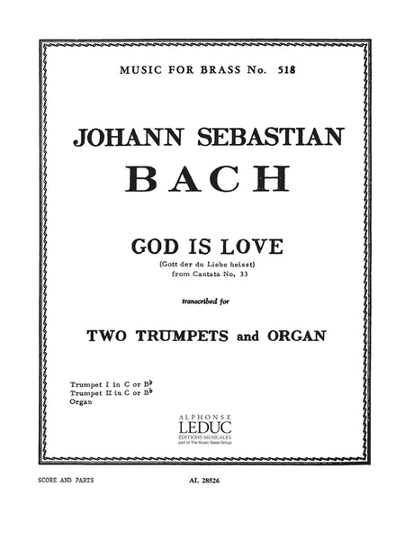 God Is Love, Extract From Cantata No.33 (trumpets 2 & Organ)