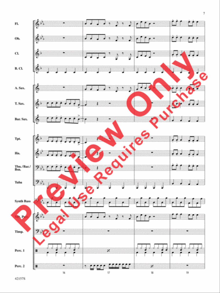 Funkytown Funkytown Concert Band scores gallery preview page 7
