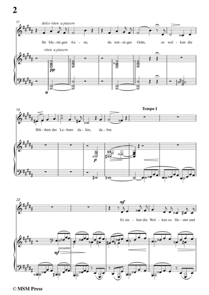 Liszt-Es rauschen die winde in B Major,for Voice and Piano image number null