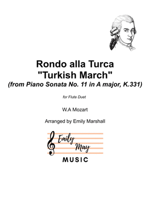 Book cover for Rondo alla Turca ("Turkish March") (for Flute Duet)