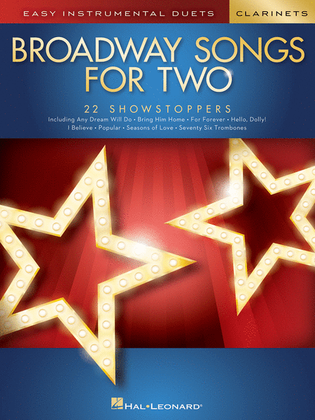 Book cover for Broadway Songs for Two Clarinets