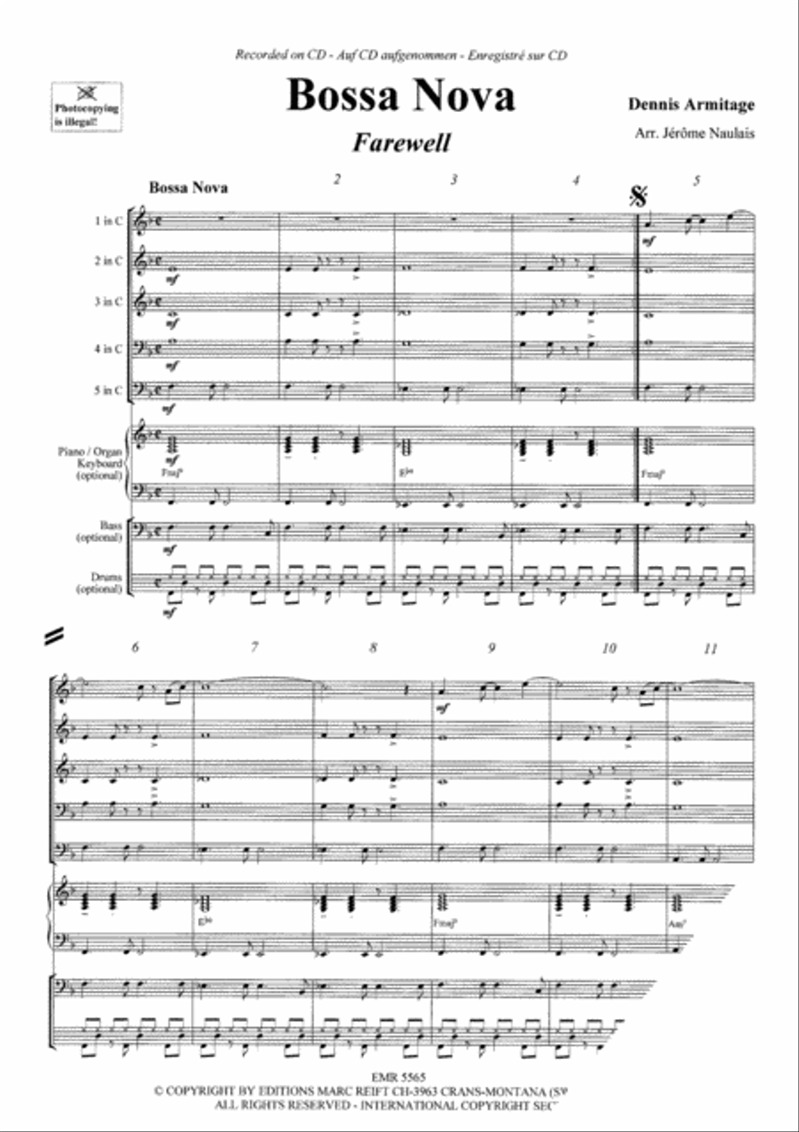 Bossa Nova Concert Band scores gallery preview page 3