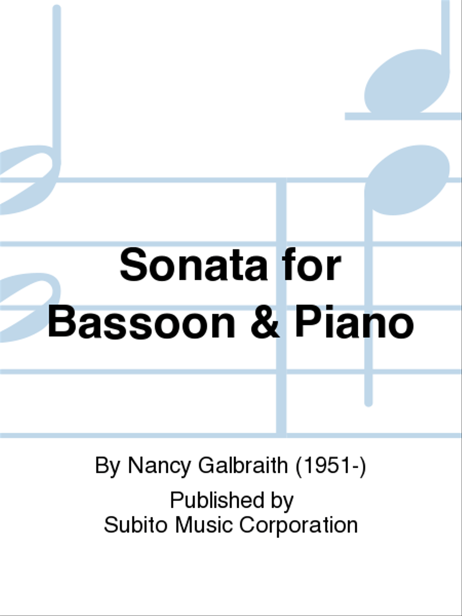 Sonata for Bassoon & Piano