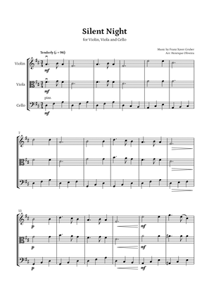 Silent Night (Violin, Viola and Cello) - Beginner Level