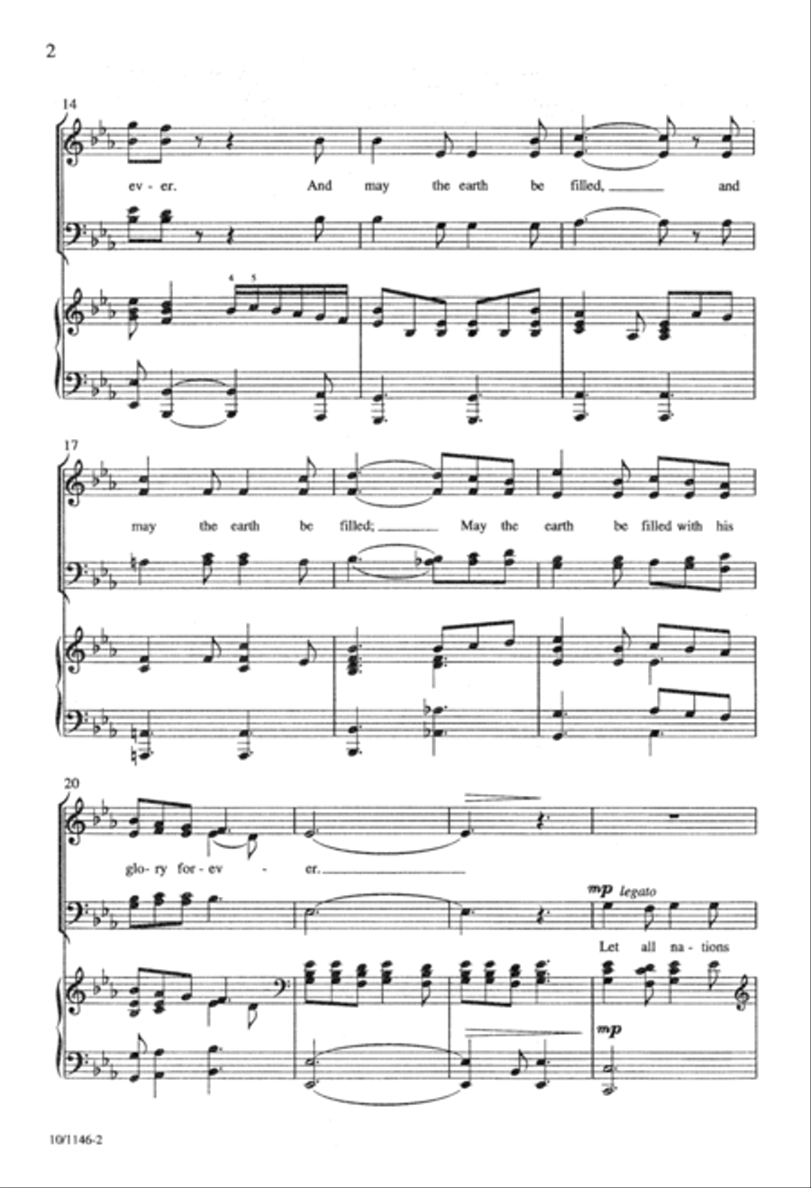 Blessed Be Our Lord Divisi scores gallery preview page 2