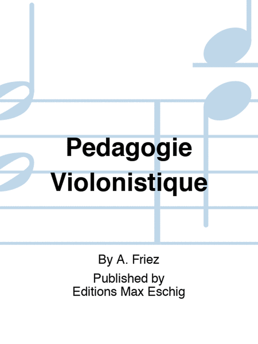 Pedagogie Violonistique