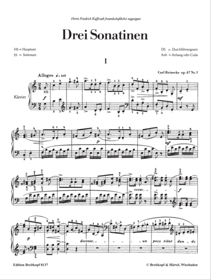 3 Sonatinas Op. 47 Piano Solo scores gallery preview page 2