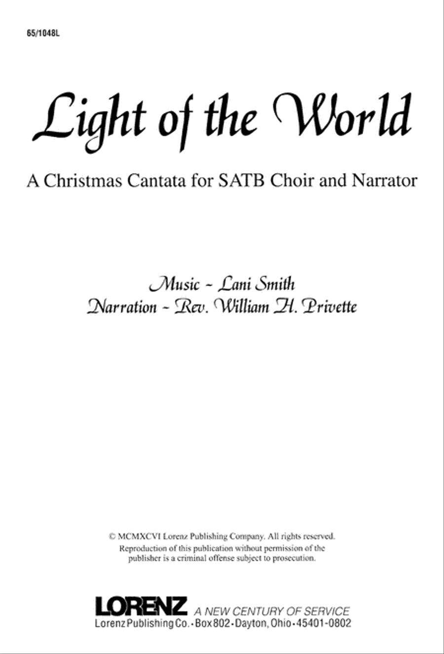 The Light of the World The Light of the World 4-Part scores gallery preview page 3