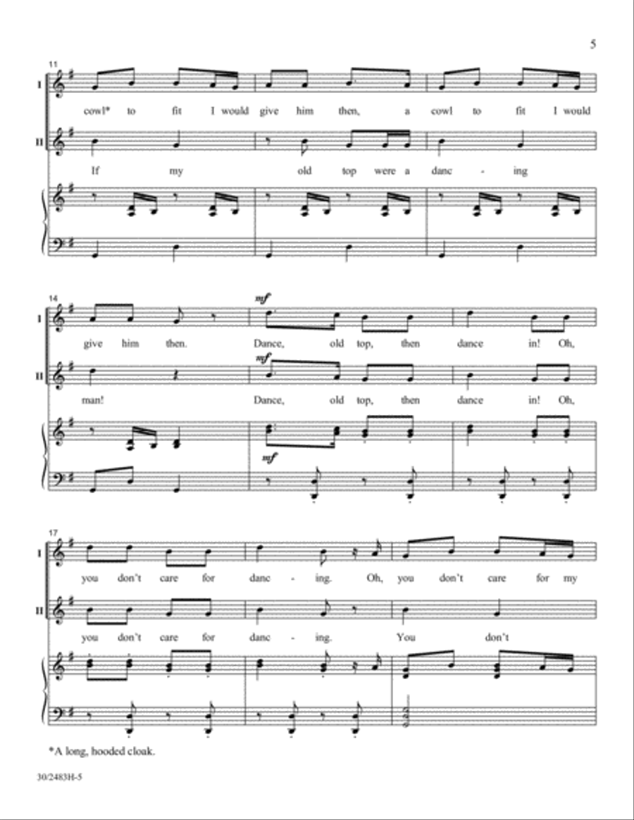Friends to the North and Friends to the South Unison Choir scores gallery preview page 6
