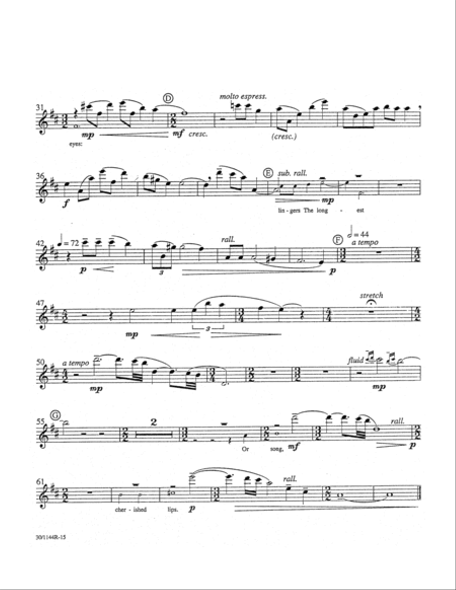 Invitations - Instrumental Parts Flute scores gallery preview page 5