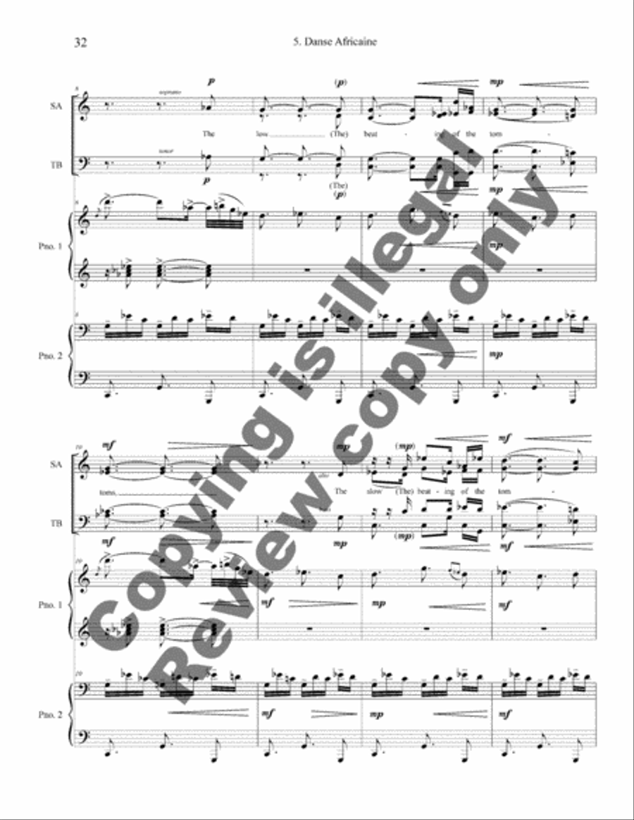 The Deepness of the Blue 4-Part scores gallery preview page 11