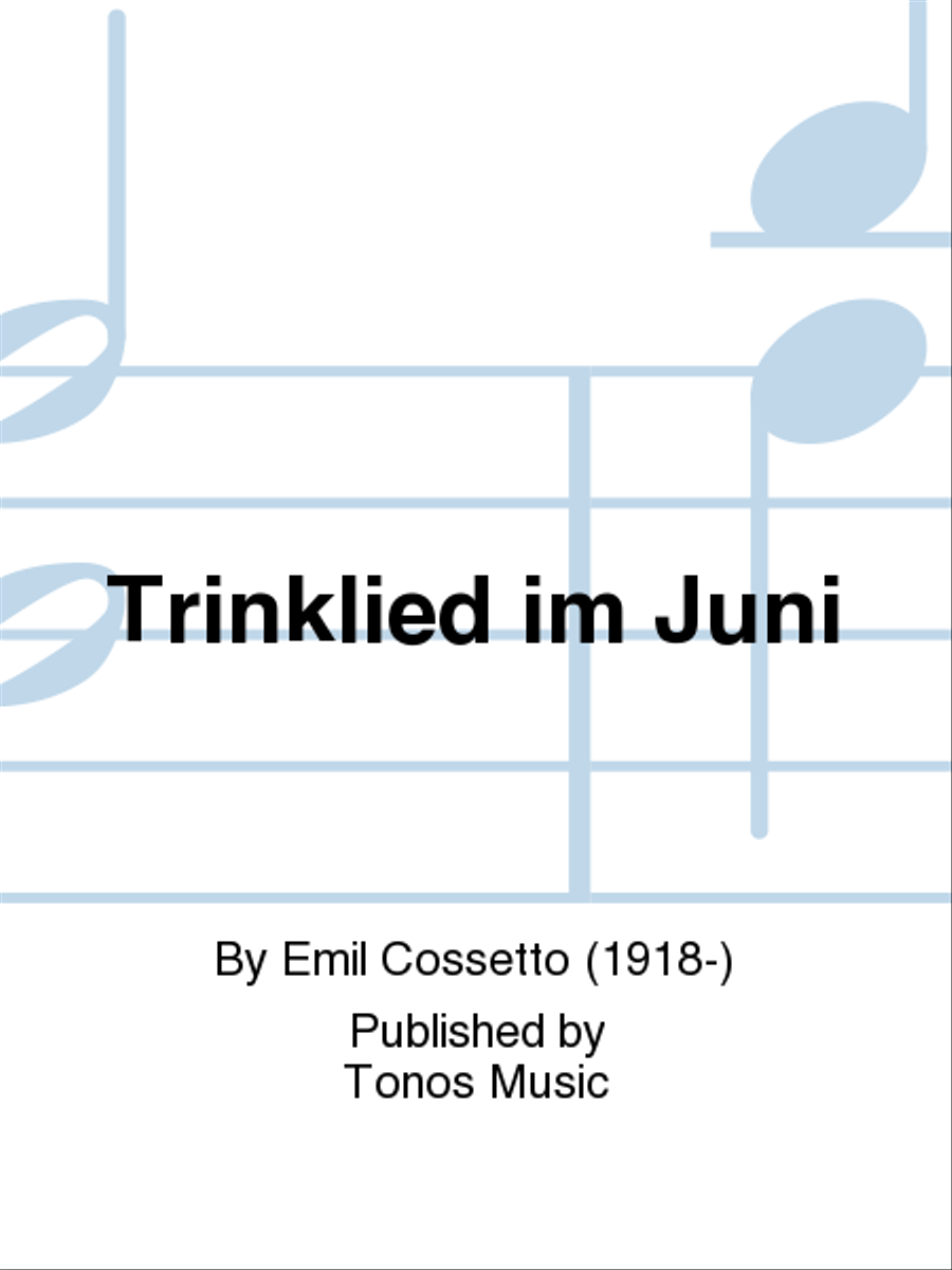 Trinklied im Juni TTBB scores gallery preview page 1