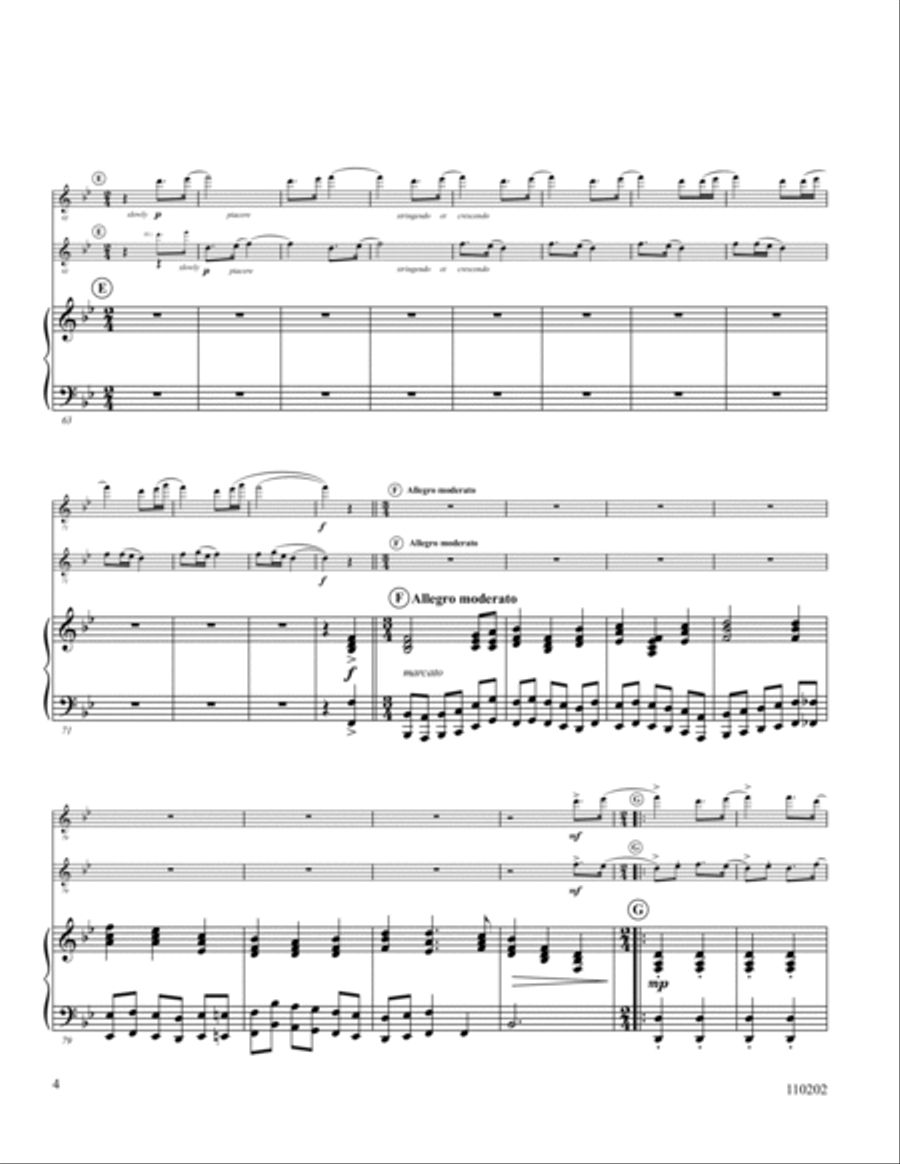 To God Be The Glory Flute Duet scores gallery preview page 4