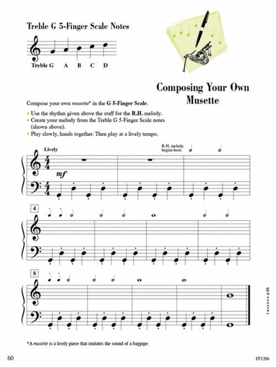 Accelerated Piano Adventures for the Older Beginner Piano Method scores gallery preview page 6