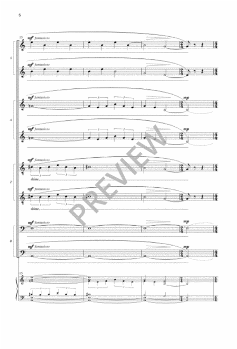 The Heart's Reflection SSAATTBB scores gallery preview page 6
