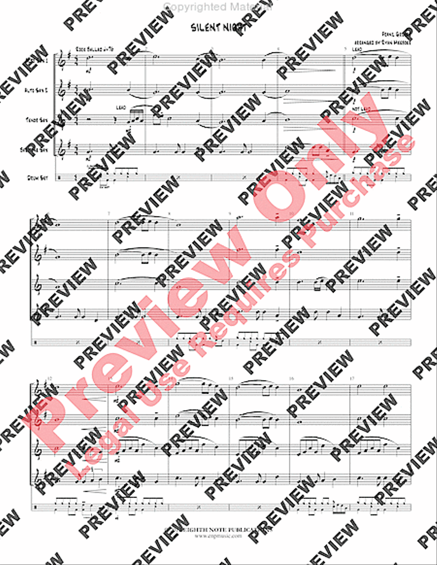 Swingin' Saxes Christmas, Set 2 Small Ensemble scores gallery preview page 20