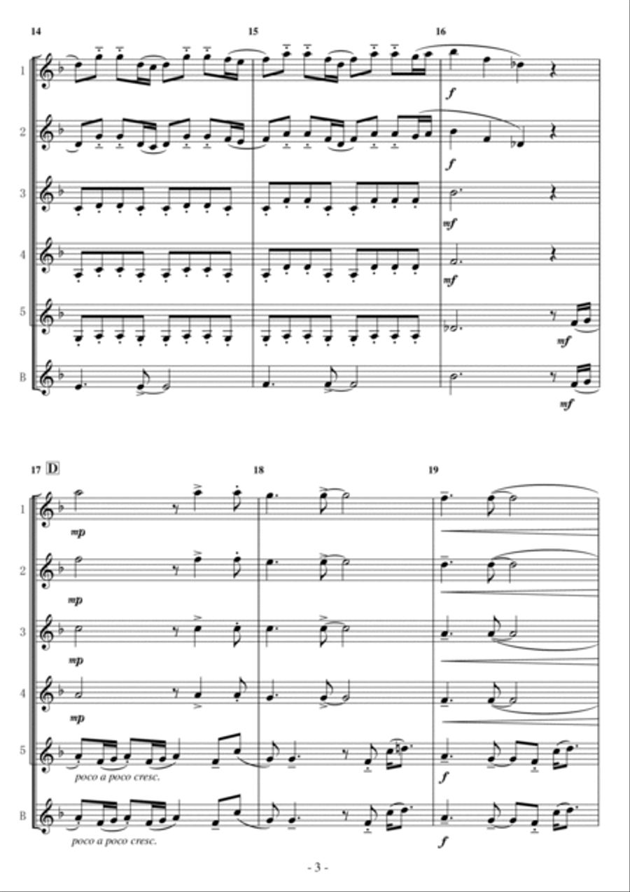 How Far I'll Go How Far I'll Go Woodwind Ensemble scores gallery preview page 3