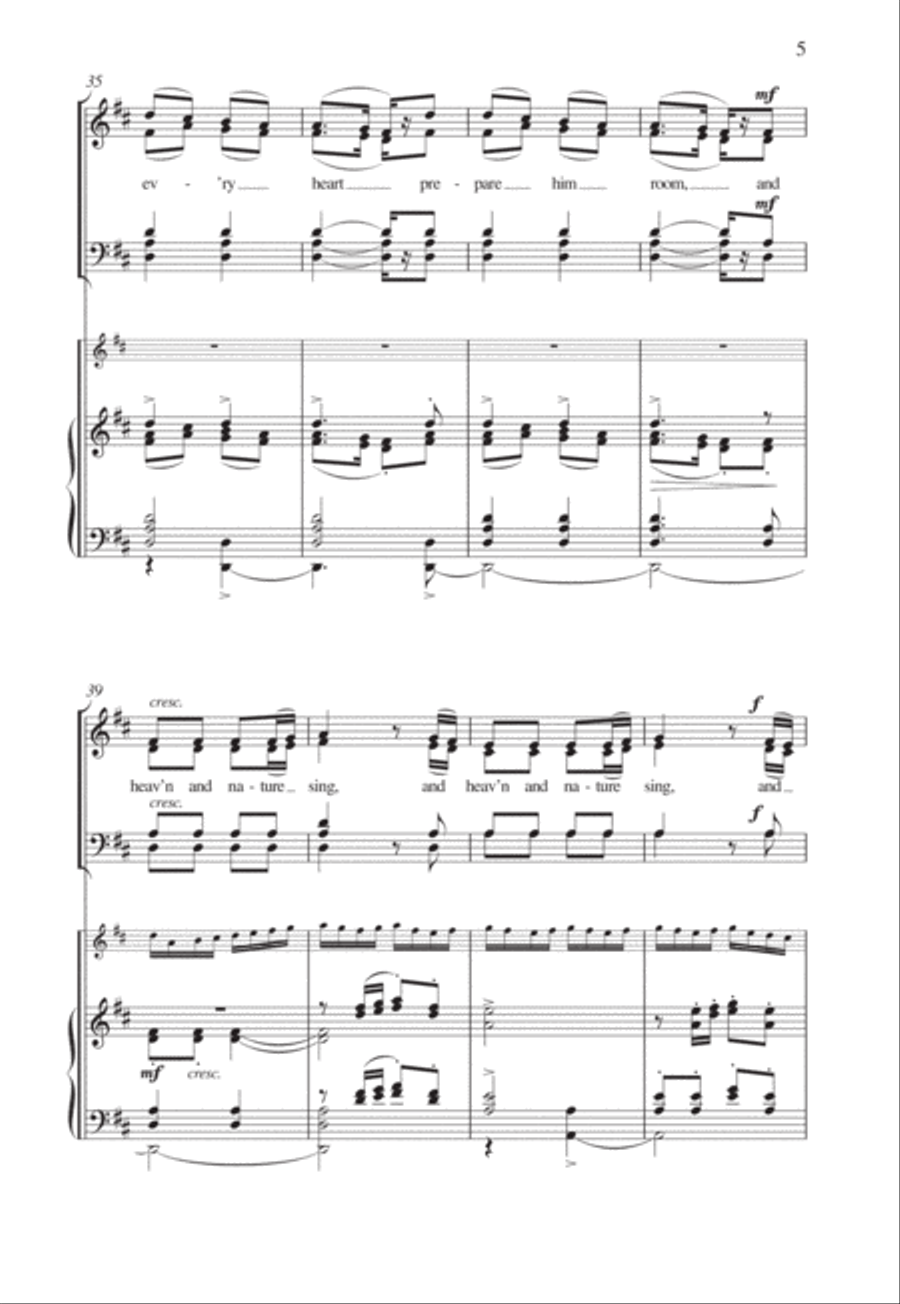 Joy to the world! 4-Part scores gallery preview page 5