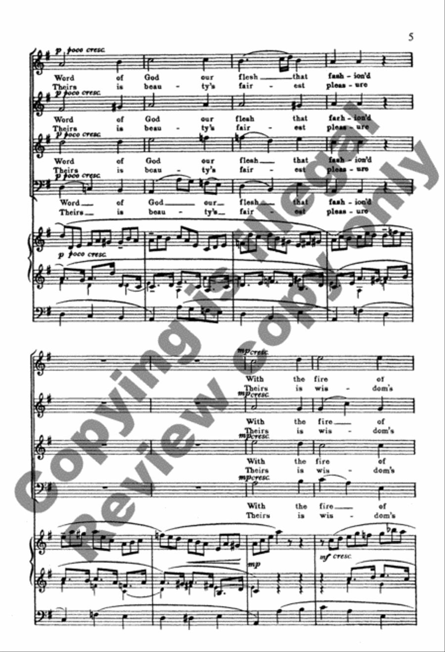 Jesu, Joy of Man's Desiring 4-Part scores gallery preview page 14