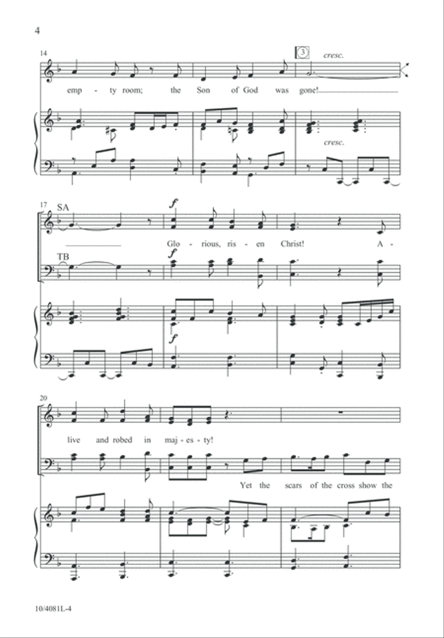 Glorious, Risen Christ! Glorious, Risen Christ! 4-Part scores gallery preview page 5