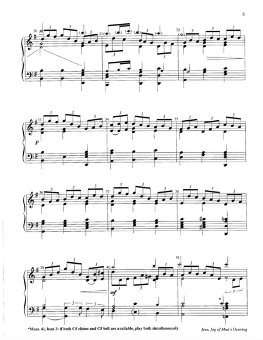Jesu, Joy of Man's Desiring 5-Octaves scores gallery preview page 12