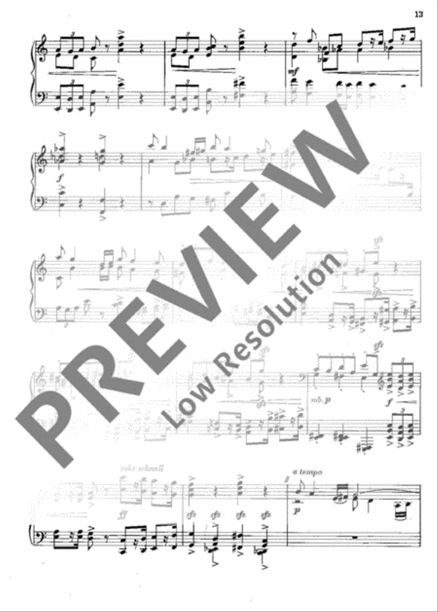 Jazz- Toccata and Fugue Piano Solo scores gallery preview page 14