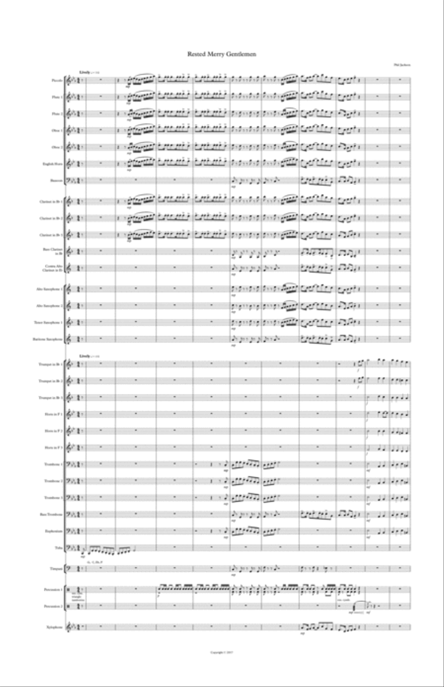 Rested Merry Gentlemen Concert Band scores gallery preview page 2