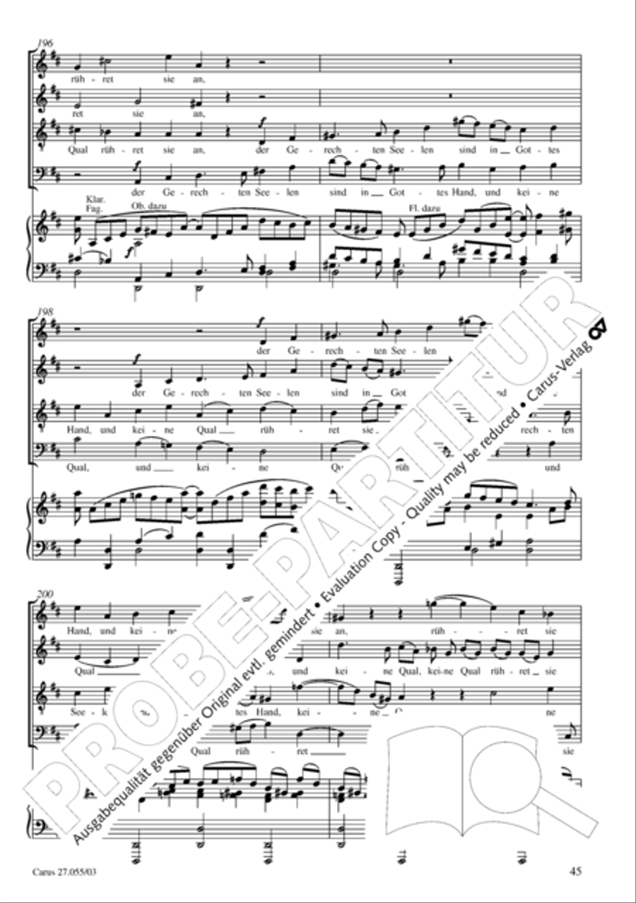 Ein Deutsches Requiem (German Requiem) 4-Part scores gallery preview page 48