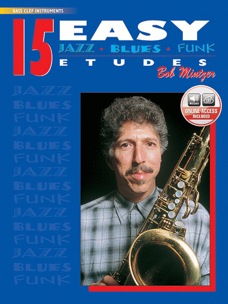 15 Easy Jazz, Blues and Funk Etudes / Bass Clef Instruments  CD