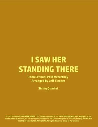 Book cover for I Saw Her Standing There