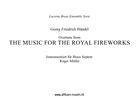 Music for the Royal Fireworks image number null