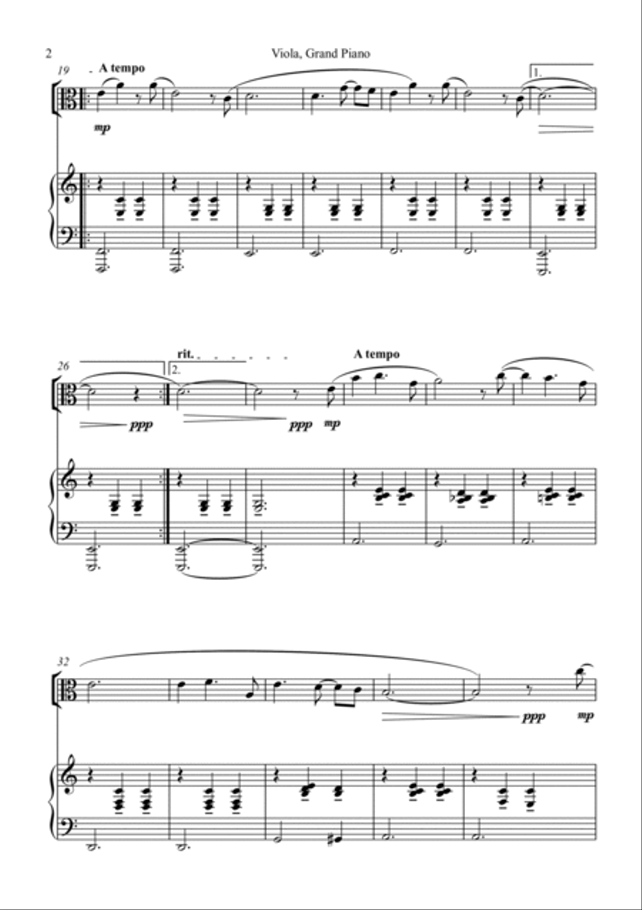 Reflections Toshifumi Hinata Viola scores gallery preview page 2