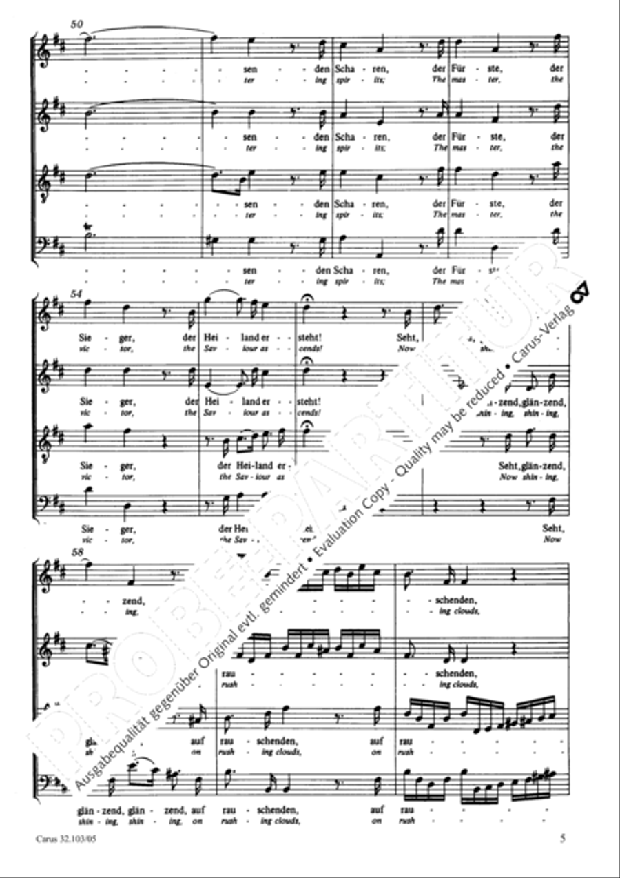 O tremble bow down now (Erzittert und fallet) 4-Part scores gallery preview page 6