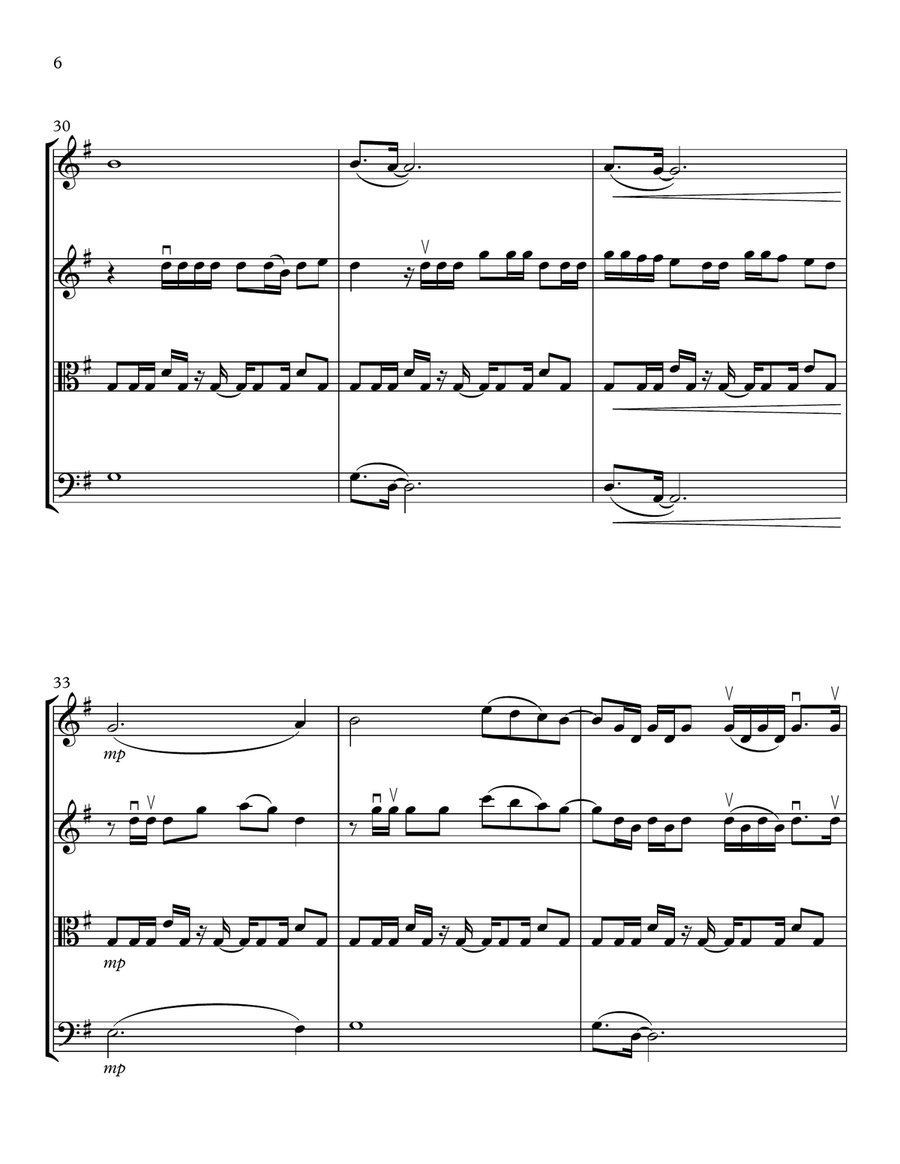When I See U String Quartet scores gallery preview page 6