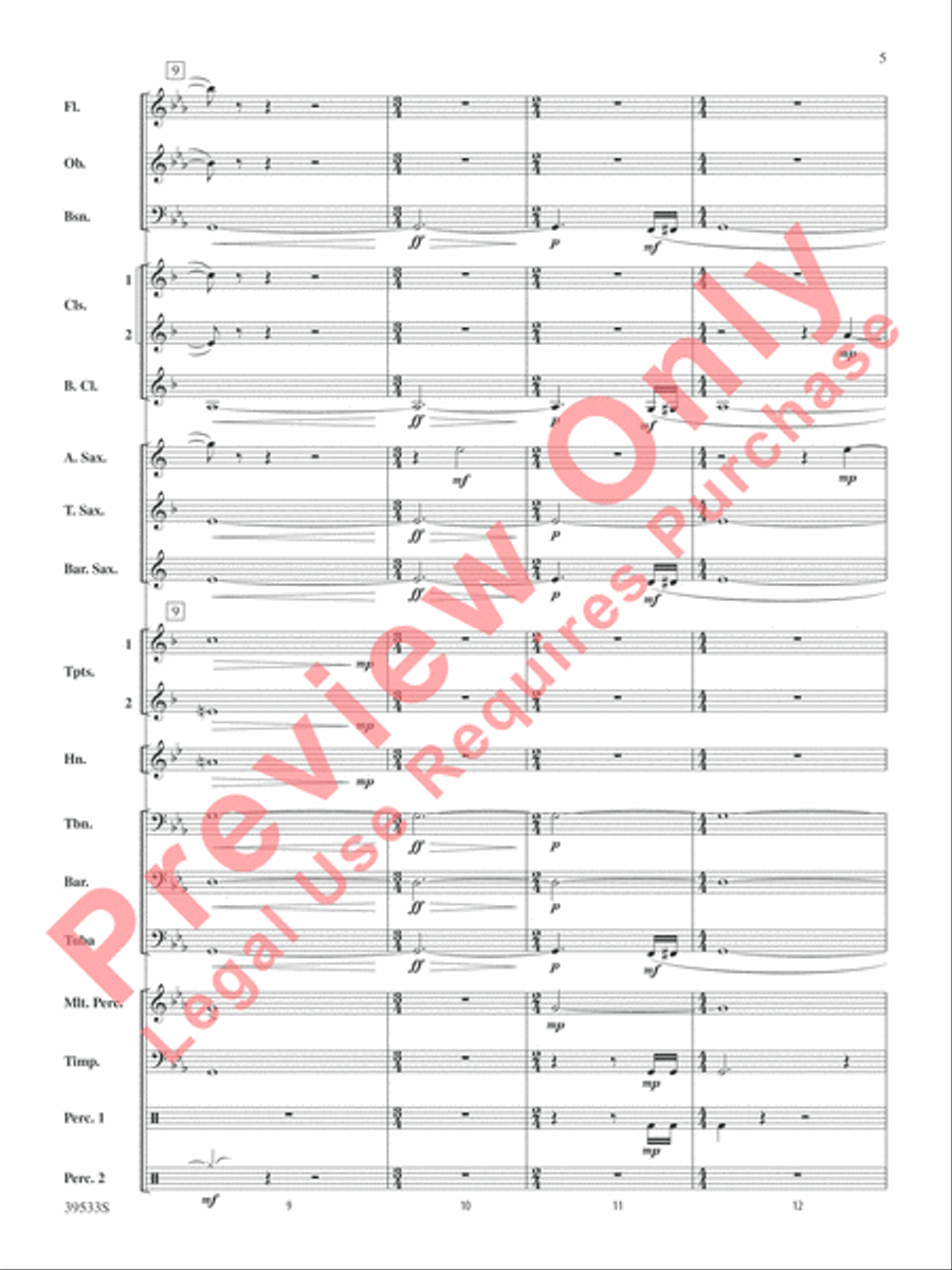 Dark Shadows (from the Original Motion Picture Soundtrack) Concert Band scores gallery preview page 6