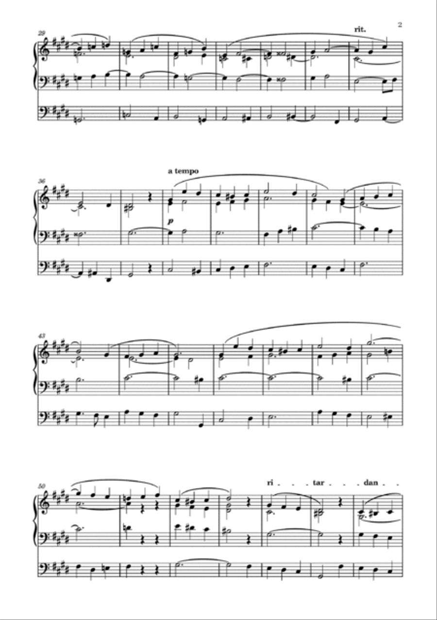 Prayer by Juozas Naujalis (1869–1934) Organ Solo scores gallery preview page 2