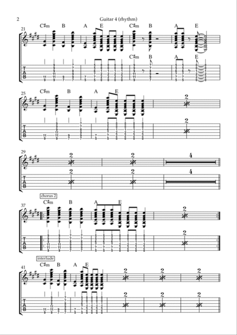 Brazil Brazil Electric Guitar scores gallery preview page 2