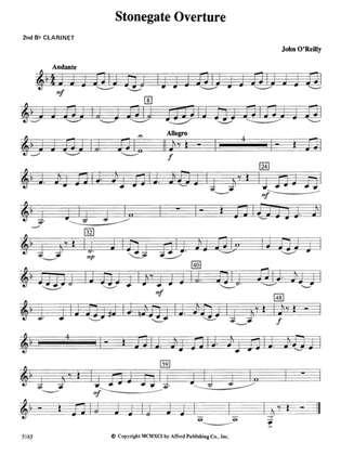 Stonegate Overture: 2nd B-flat Clarinet
