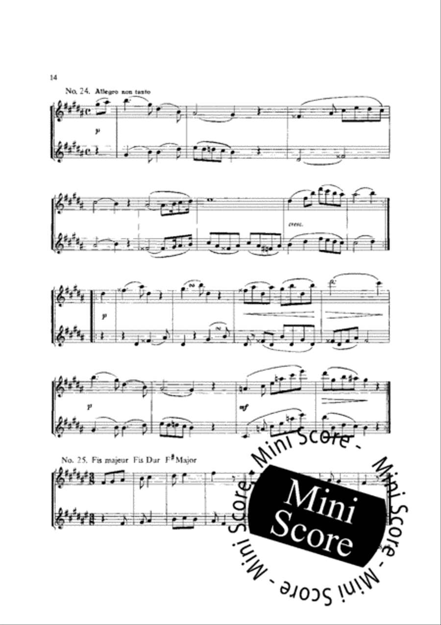 48 Little Flute Duets Flute Duet scores gallery preview page 16