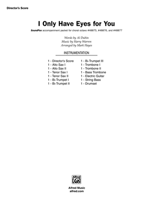 I Only Have Eyes for You: Score